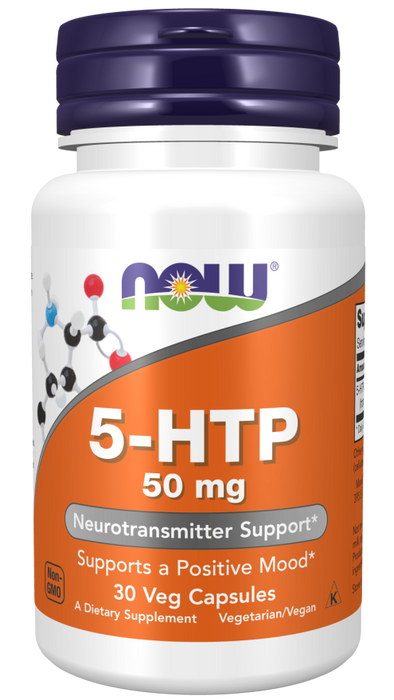 NOW Foods 5-HTP, 50mg - 30 vcaps