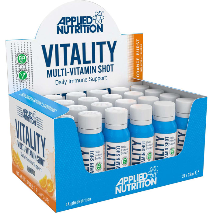 Vitality Multi-Vitamin Shot, Orange Burst - 24 x 38ml - Sports Supplements at MySupplementShop by MySupplementShop