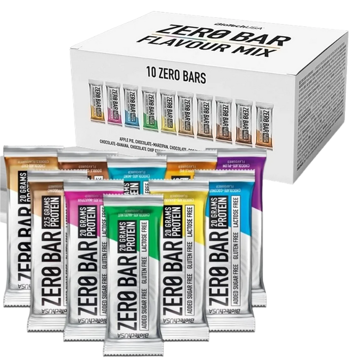 BioTechUSA Zero Bar KIT Flavour Mix - 10 x 50g