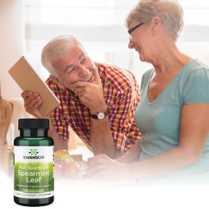 Swanson Full Spectrum Spearmint Leaf, 400 mg – 60 Kapseln