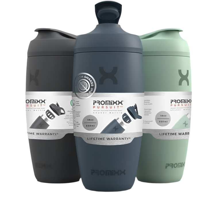 PROMiXX Stainless Steel Shaker Bottle | Leakproof, Vacuum Insulated & Smooth Mixing 550ml