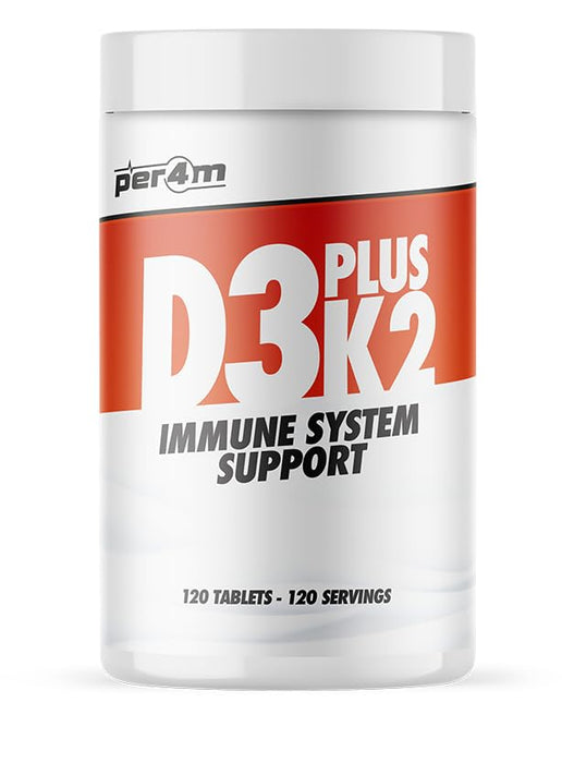 Per4m D3 Plus K2 120 Tablets - Vitamin D at MySupplementShop by Per4m