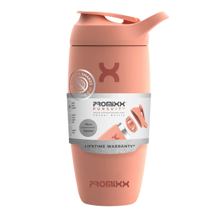 PROMiXX Stainless Steel Shaker Bottle | Leakproof, Vacuum Insulated & Smooth Mixing 550ml