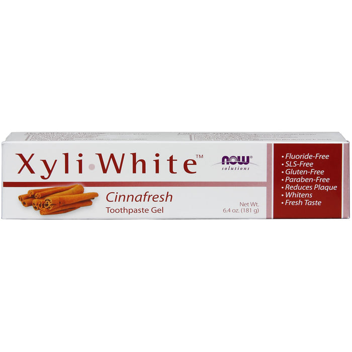 NOW Foods XyliWhite, Cinnafresh Toothpaste Gel - 181g - Health and Wellbeing at MySupplementShop by NOW Foods