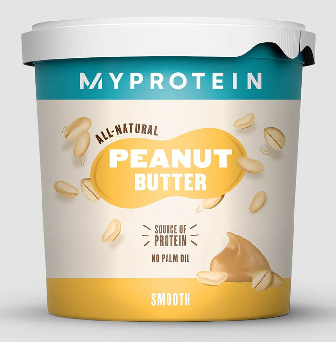 MyProtein All-Natural Peanut Butter 1kg Smooth - Peanut Spread at MySupplementShop by MyProtein