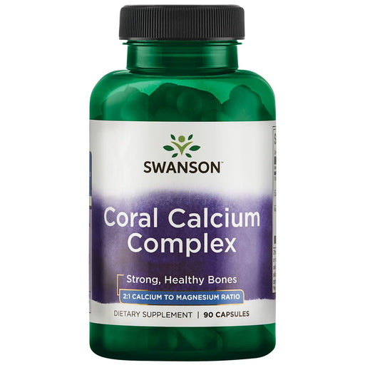 Swanson Coral Calcium Complex - 90 caps - Health and Wellbeing at MySupplementShop by Swanson