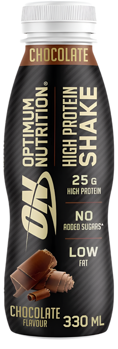 Optimum Nutrition High Protein Shake – 12x330ml | 25g Protein | Low Fat, No Added Sugar