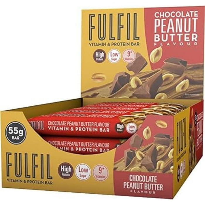 Fulfil Nutrition Vitamin Protein Bar 15x55g Chocolate Peanut Butter