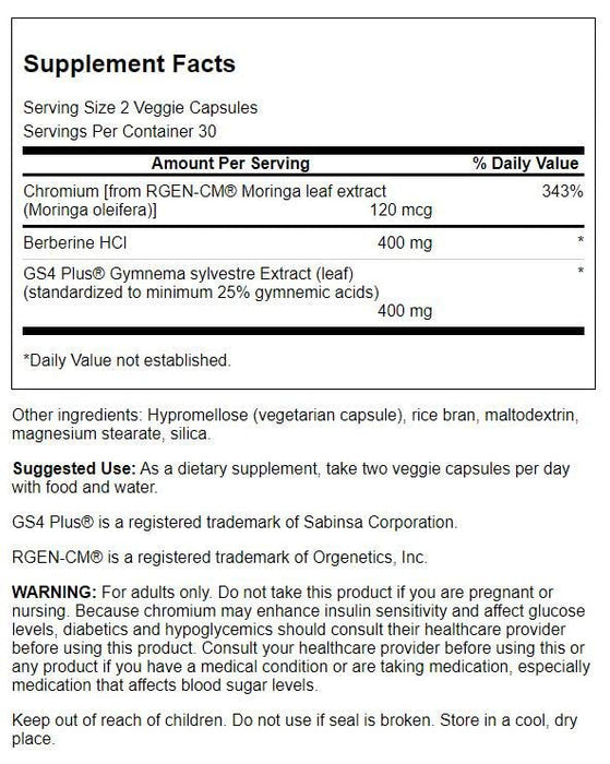 Swanson Pure Blood Sugar - 60 vcaps | High-Quality Combination Multivitamins & Minerals | MySupplementShop.co.uk