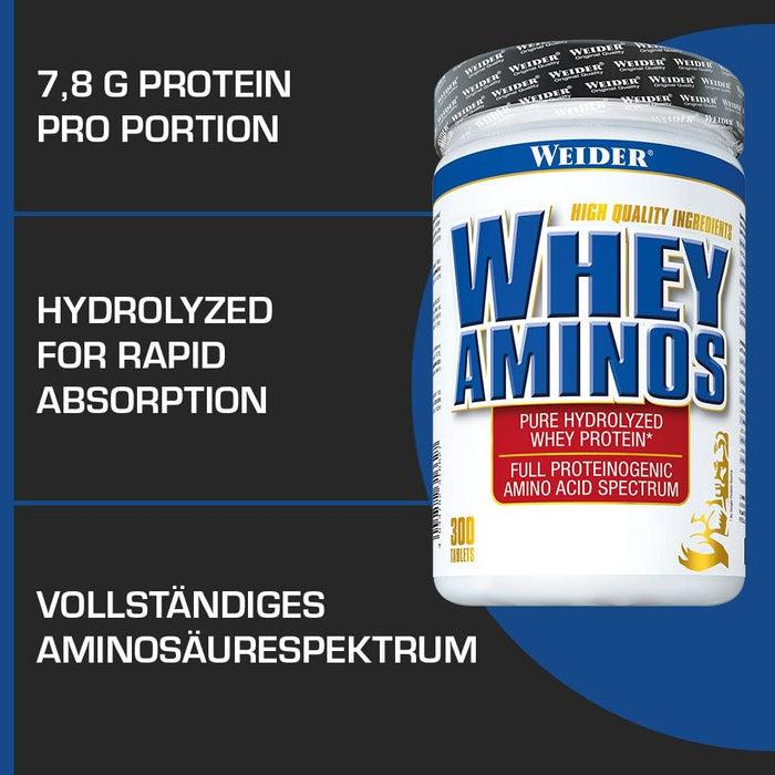 Weider Whey Aminos - 300 tablets - Amino Acids and BCAAs at MySupplementShop by Weider