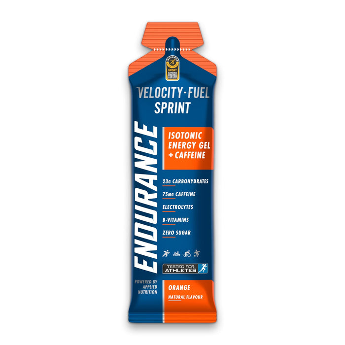 Applied Nutrition Endurance Sprint Isotonic Energy Gel + Caffeine, Orange 20 x 60g - Endurance at MySupplementShop by Applied Nutrition