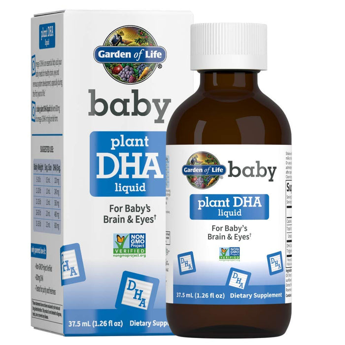 Garden of Life Baby Plant DHA Liquid - 37.5 ml. | High-Quality Health and Wellbeing | MySupplementShop.co.uk