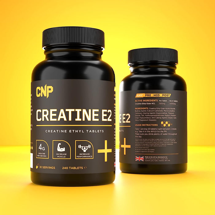 CNP Professional E2 Ethyl Ester 240 Capsules | High-Quality Creatine | MySupplementShop.co.uk