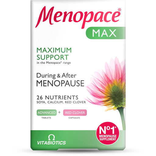 Vitabiotics Menopace Max Calcium & Red Clover Tablets & Capsules
