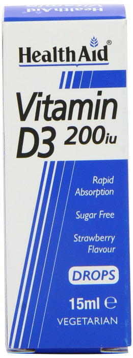 Healthaid Vitamin D3 200Iu Drops - 15ml - Bone Care at MySupplementShop by Healthaid