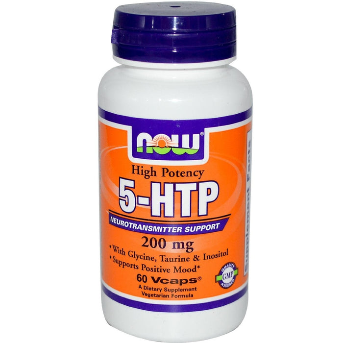 NOW Foods 5-HTP, 50mg - 180 vcaps | High-Quality Vitamins, Minerals & Supplements | MySupplementShop.co.uk