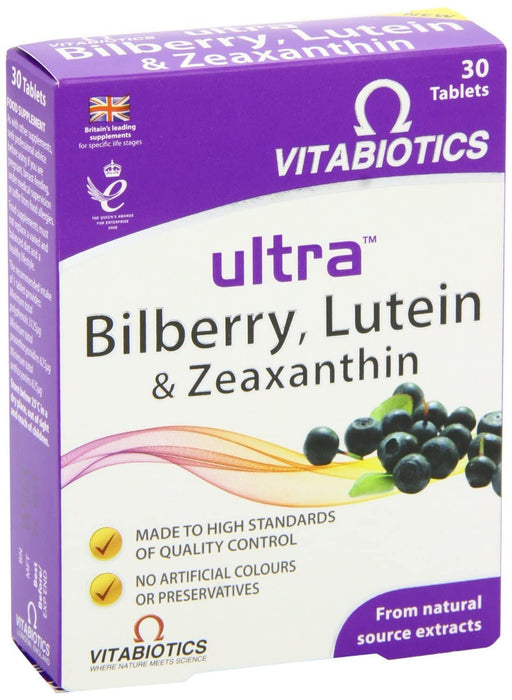 Vitabiotics Ultra Bilberry Lutein & Zeaxanthin  x 30 - Immune Support at MySupplementShop by Vitabiotics