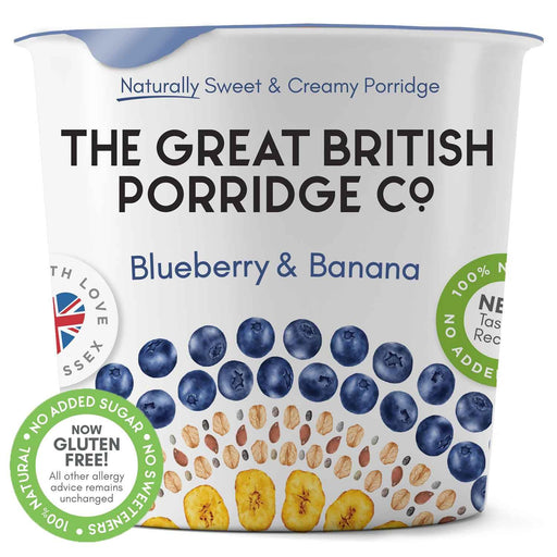 The Great British Porridge Co 100% Natural Instant Porridge 8x60g - Breakfast Cereal at MySupplementShop by The Great British Porridge Co.