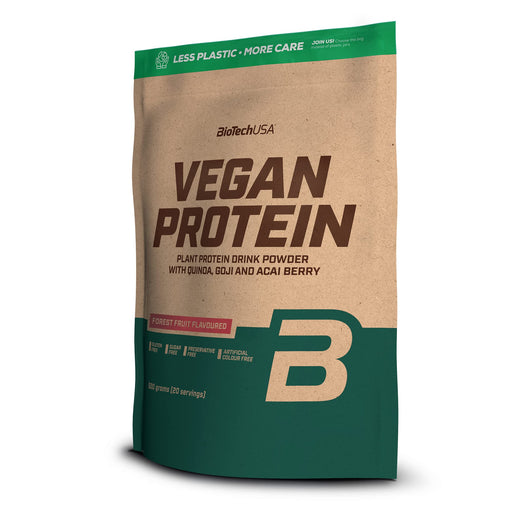 BioTechUSA Vegan Protein, Forest Fruit - 500g | High-Quality Protein Blends | MySupplementShop.co.uk