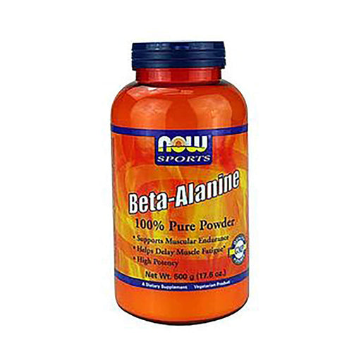 NOW Foods Beta Alanine, 2000mg (Powder) - 500g - Pre & Post Workout at MySupplementShop by NOW Foods