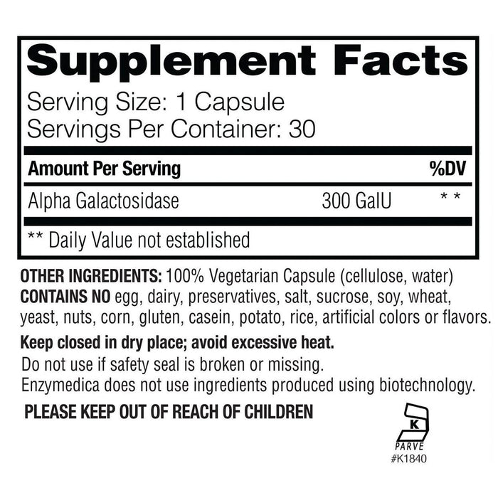 Enzymedica BeanAssist - 30 caps Best Value Nutritional Supplement at MYSUPPLEMENTSHOP.co.uk