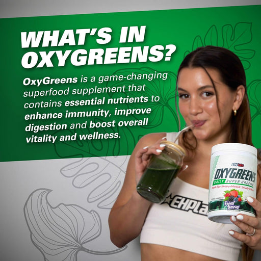 EHP Labs EHP Labs OxyGreens 360g Frosty Big Apple - Spirulina at MySupplementShop by EHP LABS