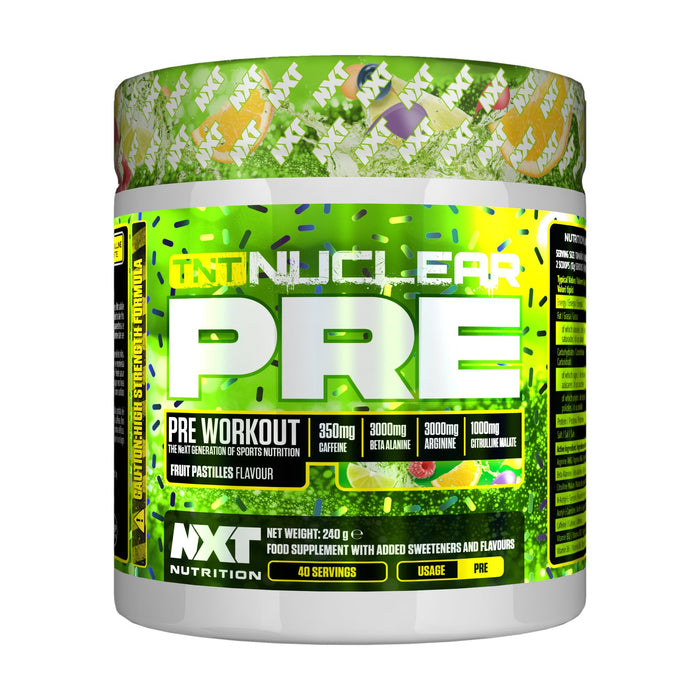 NXT Nutrition TNT Nuclear PRE 240g - Beta-Alanine at MySupplementShop by NXT Nutrition