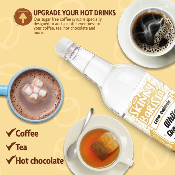 The Skinny Food Co Coffee Syrup 1000ml  White Chocolate