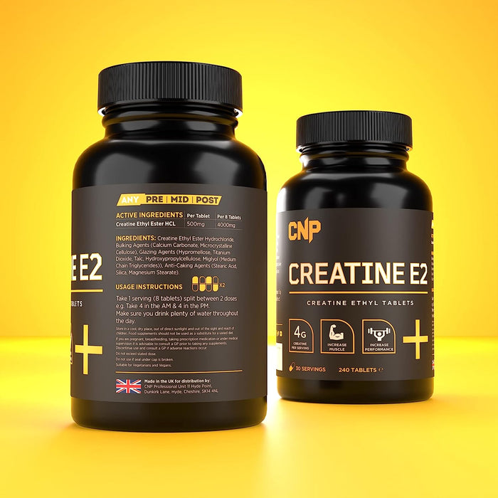 CNP Professional E2 Ethyl Ester 240 Capsules | High-Quality Creatine | MySupplementShop.co.uk