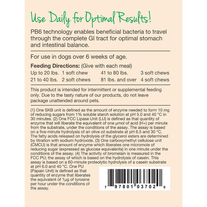 Nordic Naturals NaturVet Advanced Probiotics & Enzymes, 70 soft chews: Digestive support for pets. | Premium Animal Nutritional Supplement at MYSUPPLEMENTSHOP