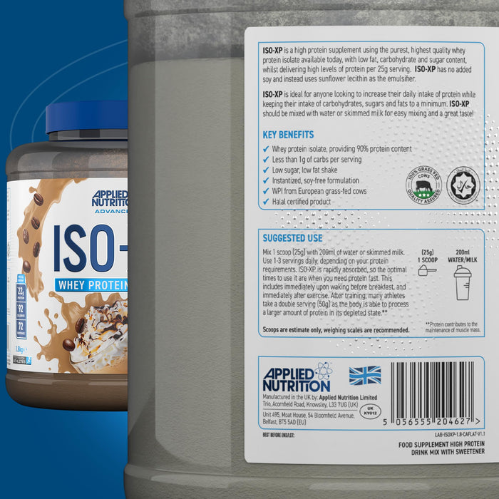 Applied Nutrition ISO-XP, Cafe Latte (EAN 5056555204627) - 1800g - Whey Proteins at MySupplementShop by Applied Nutrition