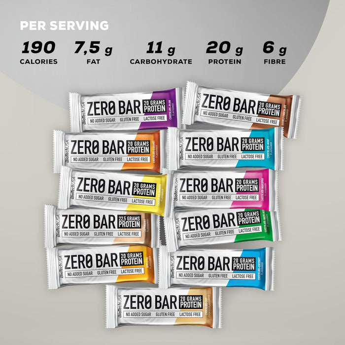 BioTechUSA Zero Bar - Choose Your Flavour 20 x 50g