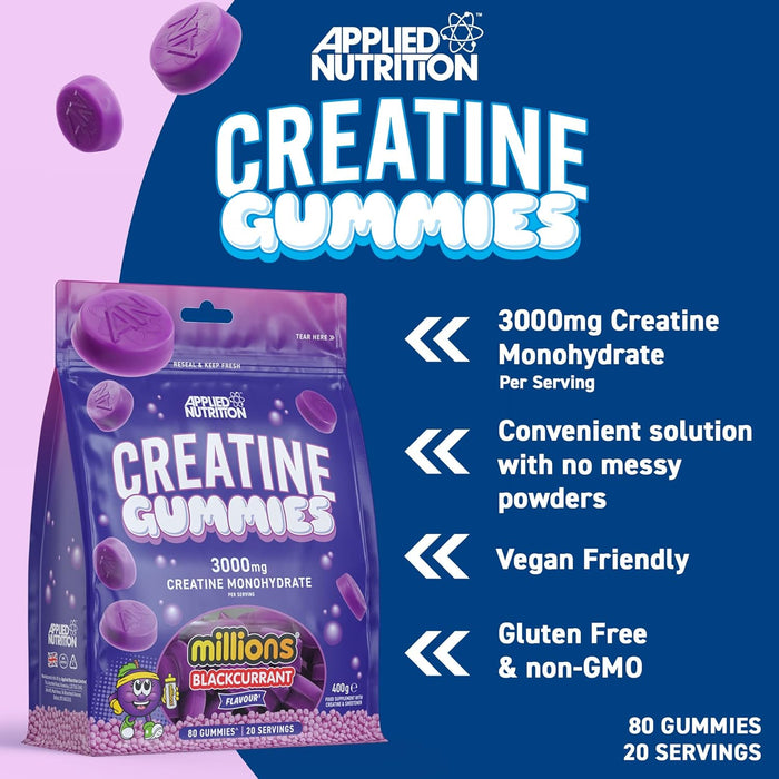 Applied Nutrition 80 Creatine Gummies - Creatine Gummies at MySupplementShop by Applied Nutrition