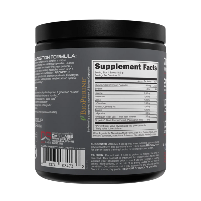 Bucked Up Racked 312g - BCAA Supplement at MySupplementShop by Bucked Up