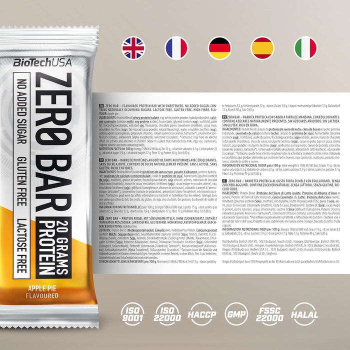 BioTechUSA Zero Bar - Choose Your Flavour 20 x 50g