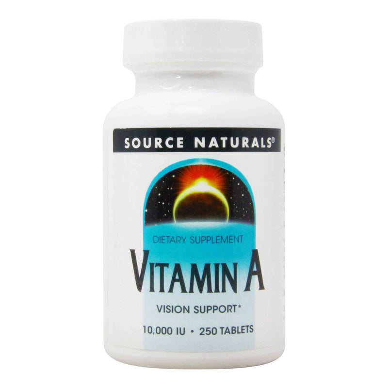 Source Naturals Vitamin A 10,000IU 250 Tablets - Supplements at MySupplementShop by Source Naturals