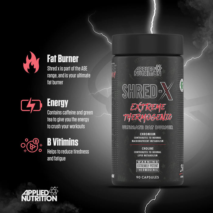 Applied Nutrition Shred-X - 90 caps - Fat Burners at MySupplementShop by Applied Nutrition