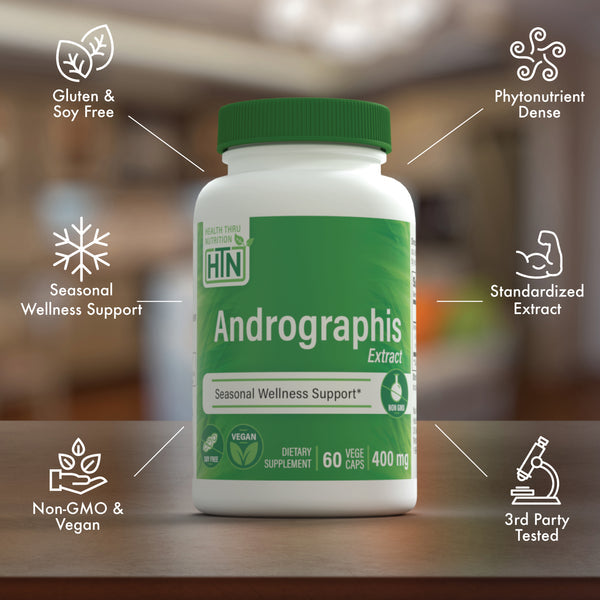 Health Thru Nutrition Andrographis Extract, 400mg - 180 vcaps