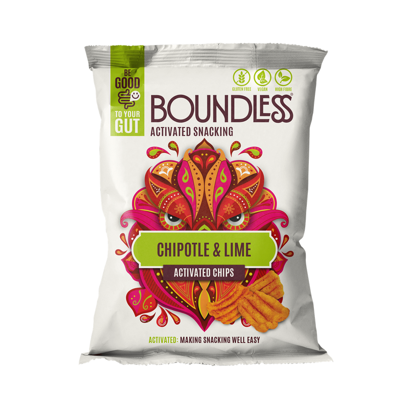 Boundless Activated Chips 10x80g Chipotle and Lime Best Value Sports Supplements at MYSUPPLEMENTSHOP.co.uk