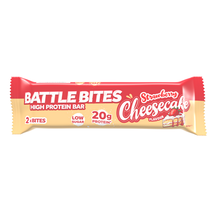 Battle Bites Protein Bars – High Protein, Low Sugar Snack – All Flavours Available 12x62g