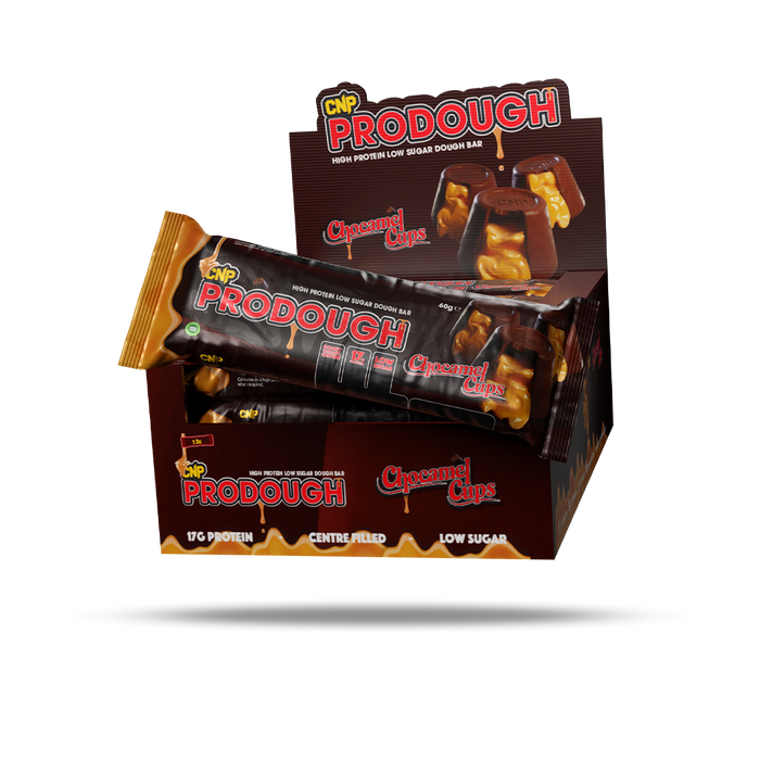 CNP Professional ProDough Bar 12x60g - Chocamel Cups - Protein Bars at MySupplementShop by CNP Professional