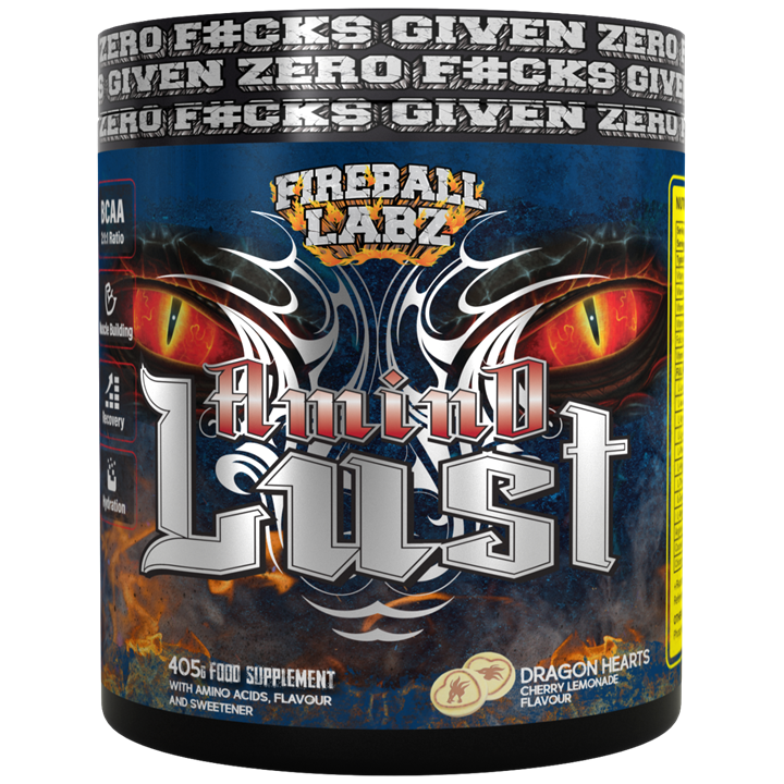 Fireball Labz AminoLust 405g Dragon Hearts (Cherry Lemonade) - Amino Acids and BCAAs at MySupplementShop by Fireball Labz