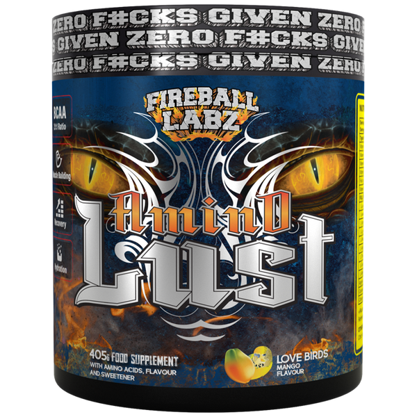 Fireball Labz AminoLust 405g Lovebirds (Mango) | Premium Amino Acids and BCAAs at MySupplementShop.co.uk