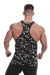 Golds Gym Stringer Joe Premium Vest Camo Black - Apparell at MySupplementShop by Golds Gym