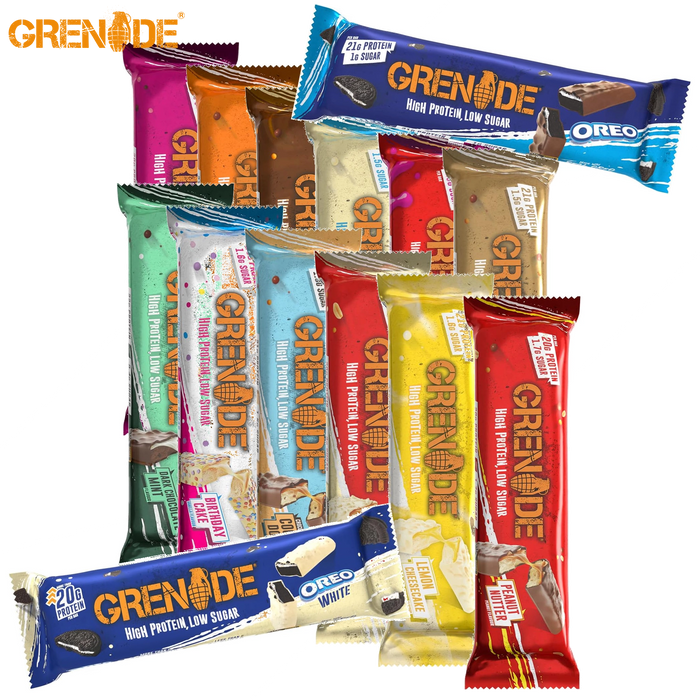 Grenade High Protein Low Sugar Bar 12 x 60g - Protein Bars at MySupplementShop by Grenade