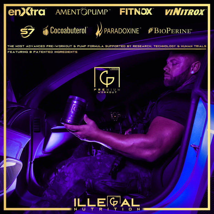 Illegal Nutrition Premium Pre-Workout (Stim + Pump) 193g - Pre Workout at MySupplementShop by Illegal Nutrition