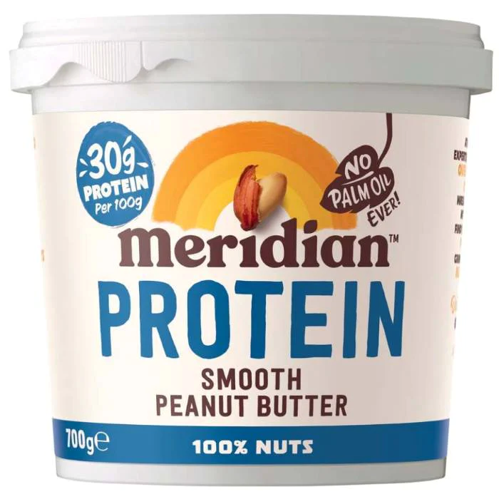 Meridian Protein Peanut Butter Smooth 700g – High-Protein, Palm Oil Free