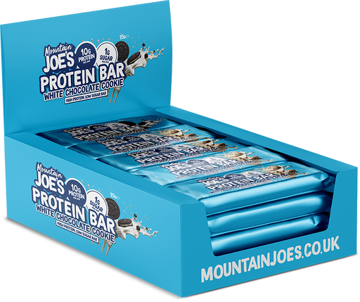 Mountain Joe's Protein Bar 12x35g - White Chocolate Cookie Cream - Sports Nutrition at MySupplementShop by Mountain