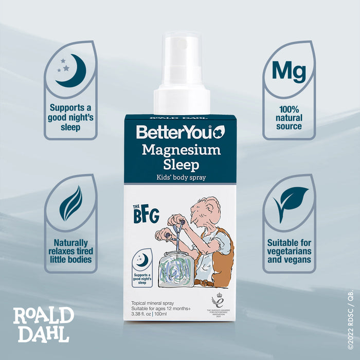 BetterYou Roald Dahl Kids Sleep Body Spray 100ml - Children's Health at MySupplementShop by BetterYou