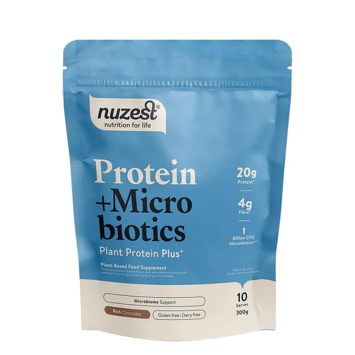 Nuzest Protein Plus Microbiotics 300g - Rich Chocolate - Sports Nutrition at MySupplementShop by Nuzest